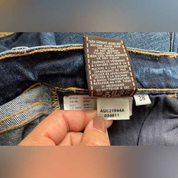 New Women’s 7 For All Mankind Jeans Skinny Bootcut blue Size 28 - Picture 16 of 16